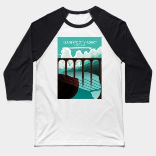 Leaderfoot Viaduct Scotland travel poster Baseball T-Shirt